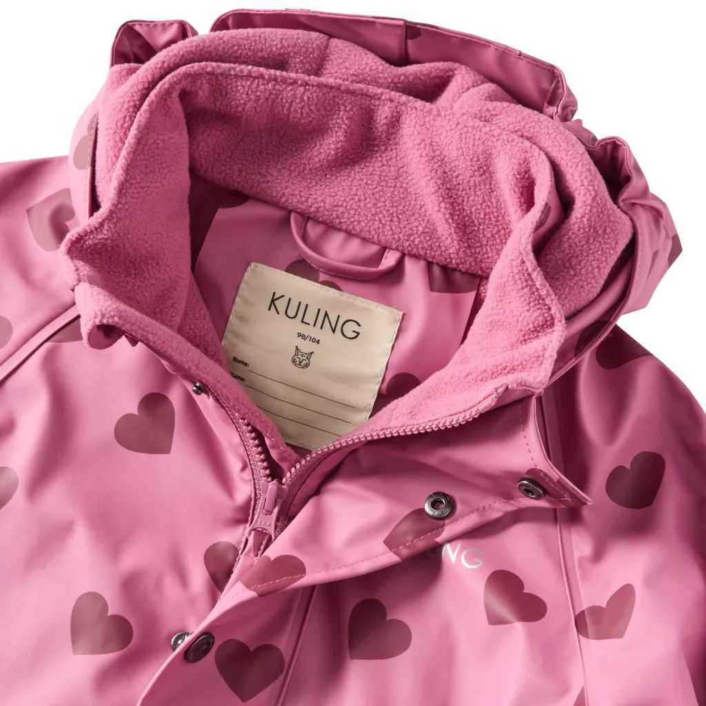 Discount Ottawa Fodrat Regnställ Mauve Hearts Regnställ