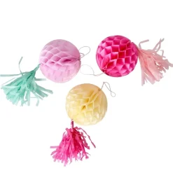 New 3-Pack Festdekorationer Rosa Äta & Dricka