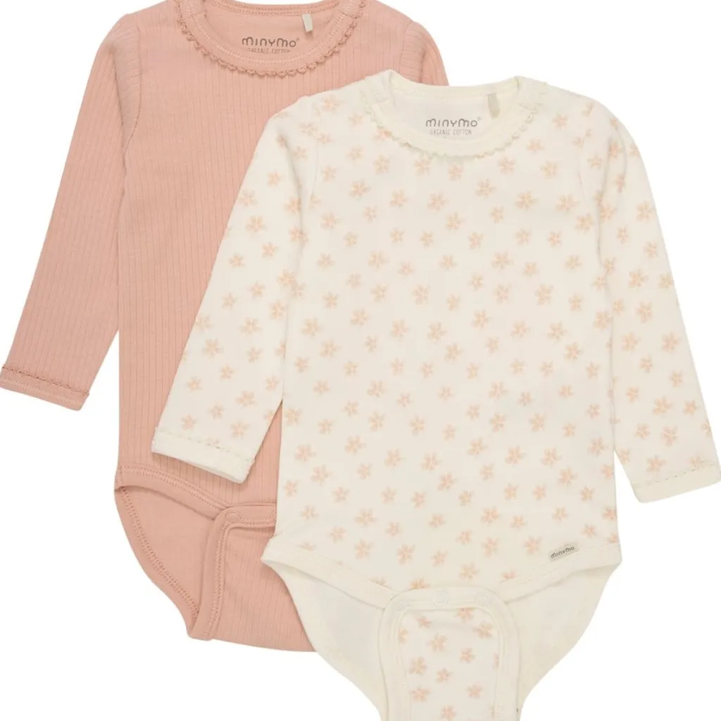 Clearance 2-Pack GOTS Baby Bodies Peach Beige Barn Bodys & Bodysuits