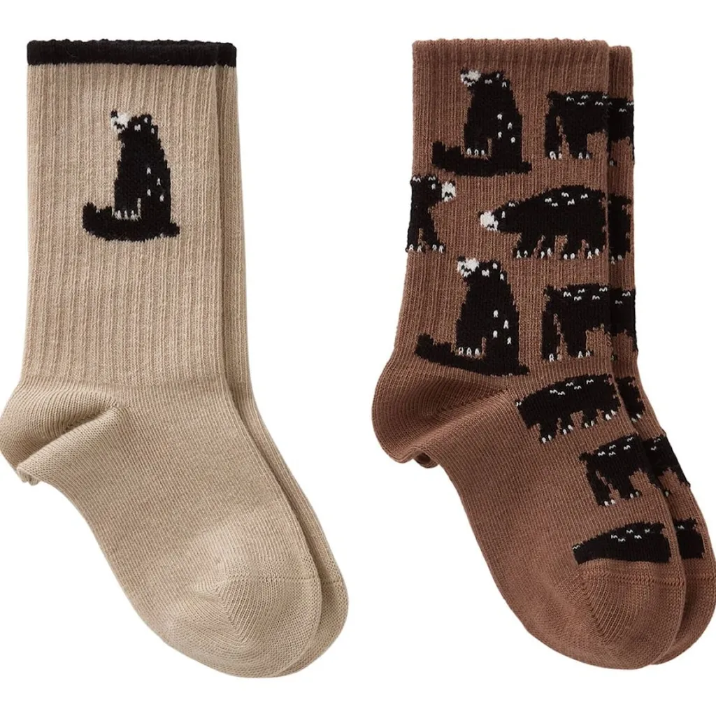 Outlet 2-Pack GOTS Korfu Strumpor Black Bear Barn Underkläder
