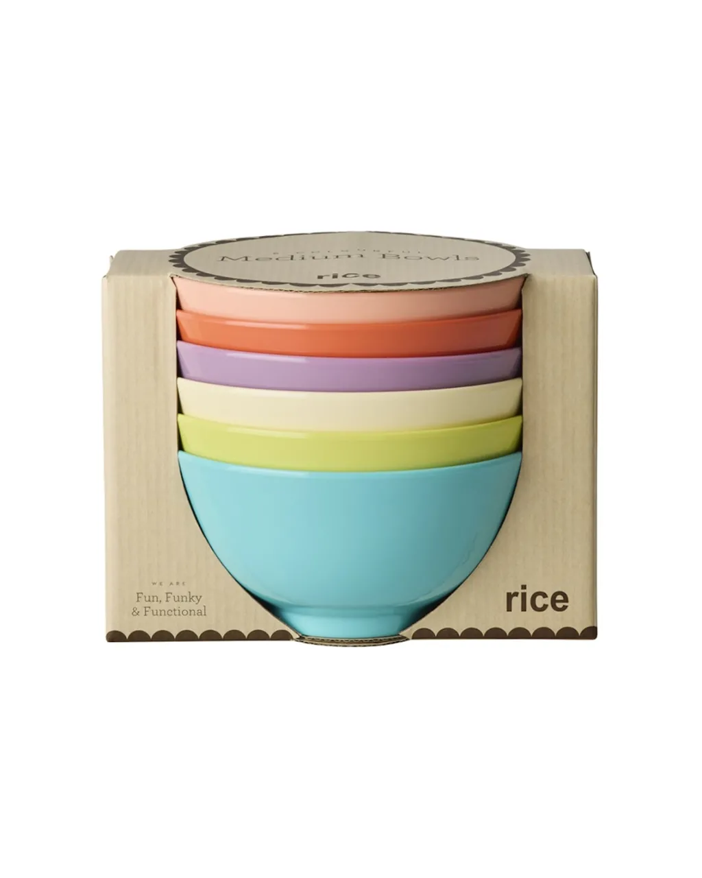 New 6-pack Medim Skålar Glory Days Colors Äta & Dricka