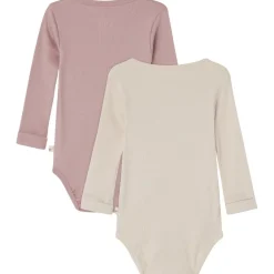 Sale 2-Pack Petter Baby Bodies Off White/Pink Mauve Barn Bodys & Bodysuits