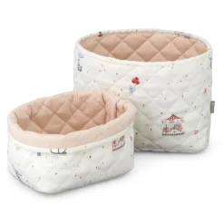 New 2-pack Quiltad Förvaringskorg Carousel Förvaring