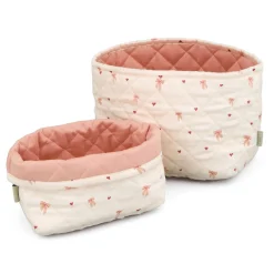New 2-pack Quiltad Förvaringskorg Bows Förvaring