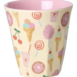 Sale 6-Pack Small Bägare I Melamin Pink Fun Fair Äta & Dricka
