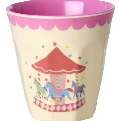 Sale 6-Pack Small Bägare I Melamin Pink Fun Fair Äta & Dricka