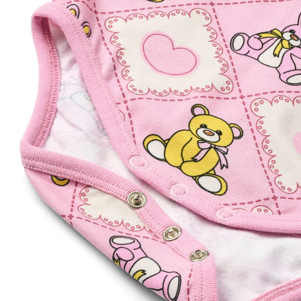 Sale Paula Långärmad Baby Body Med Nallebjörnar Rosa Lace Barn Bodys & Bodysuits