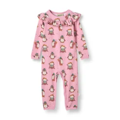 Outlet Paula Långärmad Babydräkt Med Cirkus Rosa Lace Barn Bodys & Bodysuits