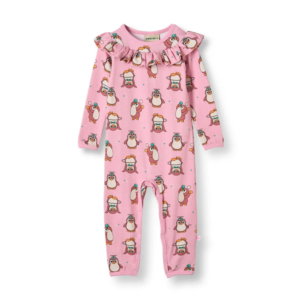 Outlet Paula Långärmad Babydräkt Med Cirkus Rosa Lace Barn Bodys & Bodysuits