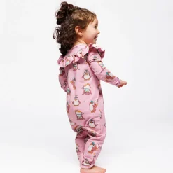 Outlet Paula Långärmad Babydräkt Med Cirkus Rosa Lace Barn Bodys & Bodysuits