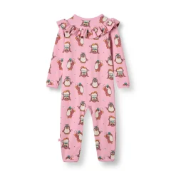 Outlet Paula Långärmad Babydräkt Med Cirkus Rosa Lace Barn Bodys & Bodysuits