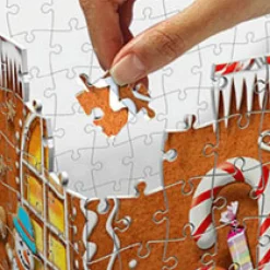 Outlet Pepparkakshus Nattutgåva 3D Pussel Multicolor Spel & Pussel