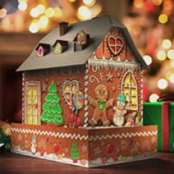 Outlet Pepparkakshus Nattutgåva 3D Pussel Multicolor Spel & Pussel