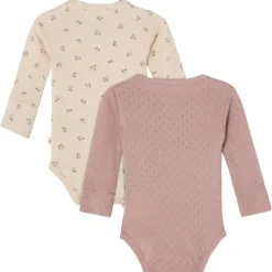 Clearance Petter Baby Body Pink Mauve/Flowers 2-Pack Barn Bodys & Bodysuits