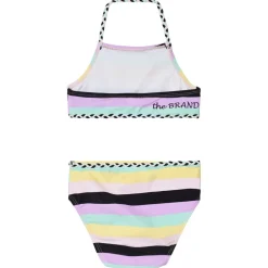 Sale Plait Bikini Pastel Stripe Barn Uv-Kläder & Badkläder