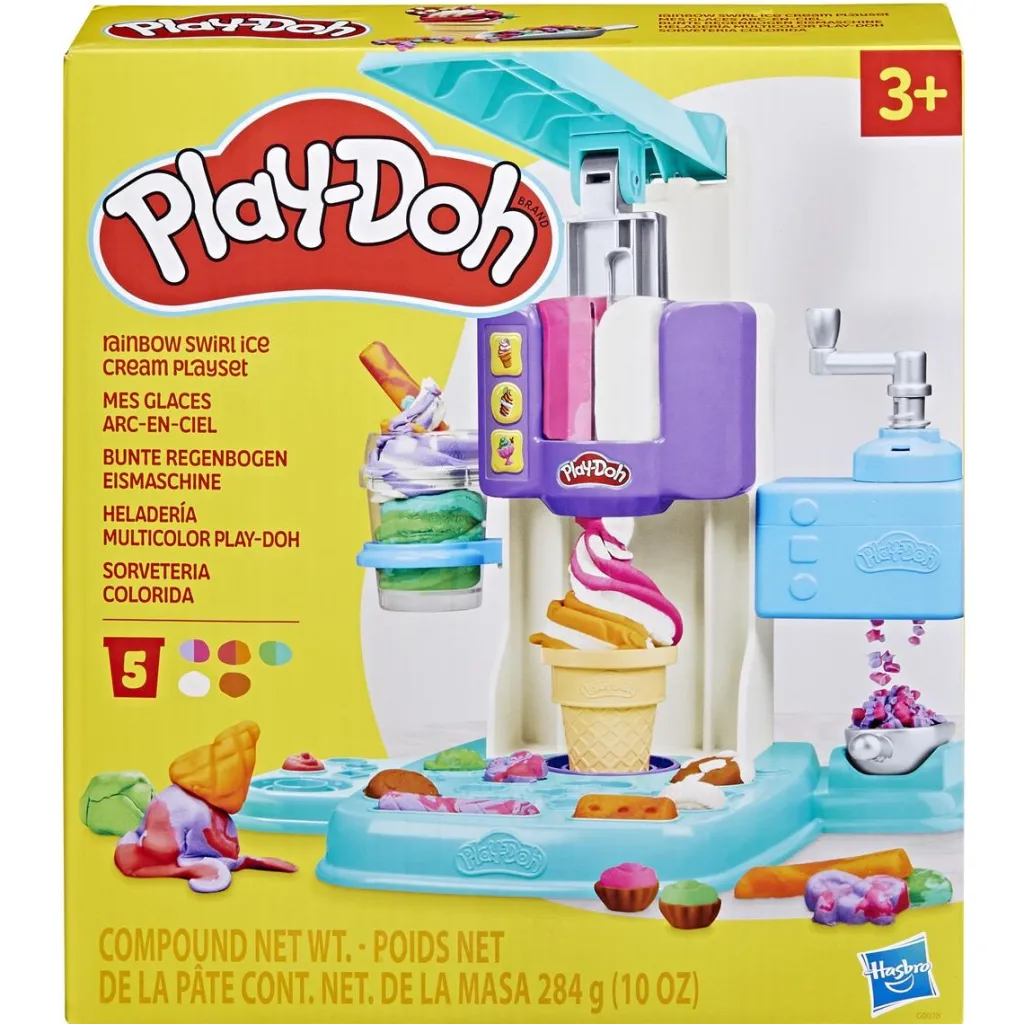 Clearance Rainbow Swirl Ice Cream-lekset Kreativitet