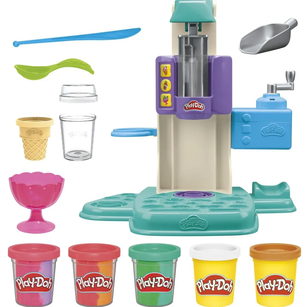 Clearance Rainbow Swirl Ice Cream-lekset Kreativitet