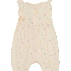 Outlet Playsuit Aop White Swan Barn Bodys & Bodysuits
