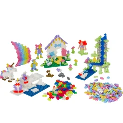 New ® Pastell Lär Dig Bygga Super Set 1200 Bitar Byggklossar & Lego