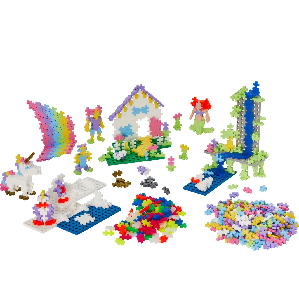 New ® Pastell Lär Dig Bygga Super Set 1200 Bitar Byggklossar & Lego