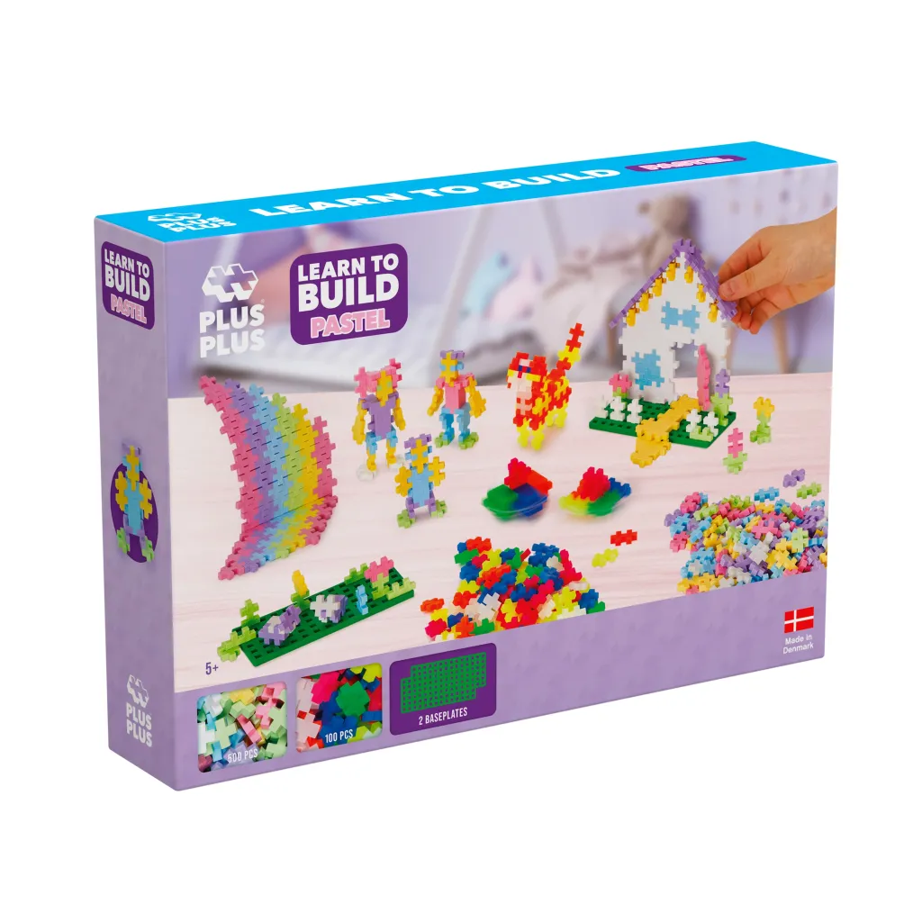 Online ® Pastell Lär Dig Bygga Set 600 Bitar Byggklossar & Lego