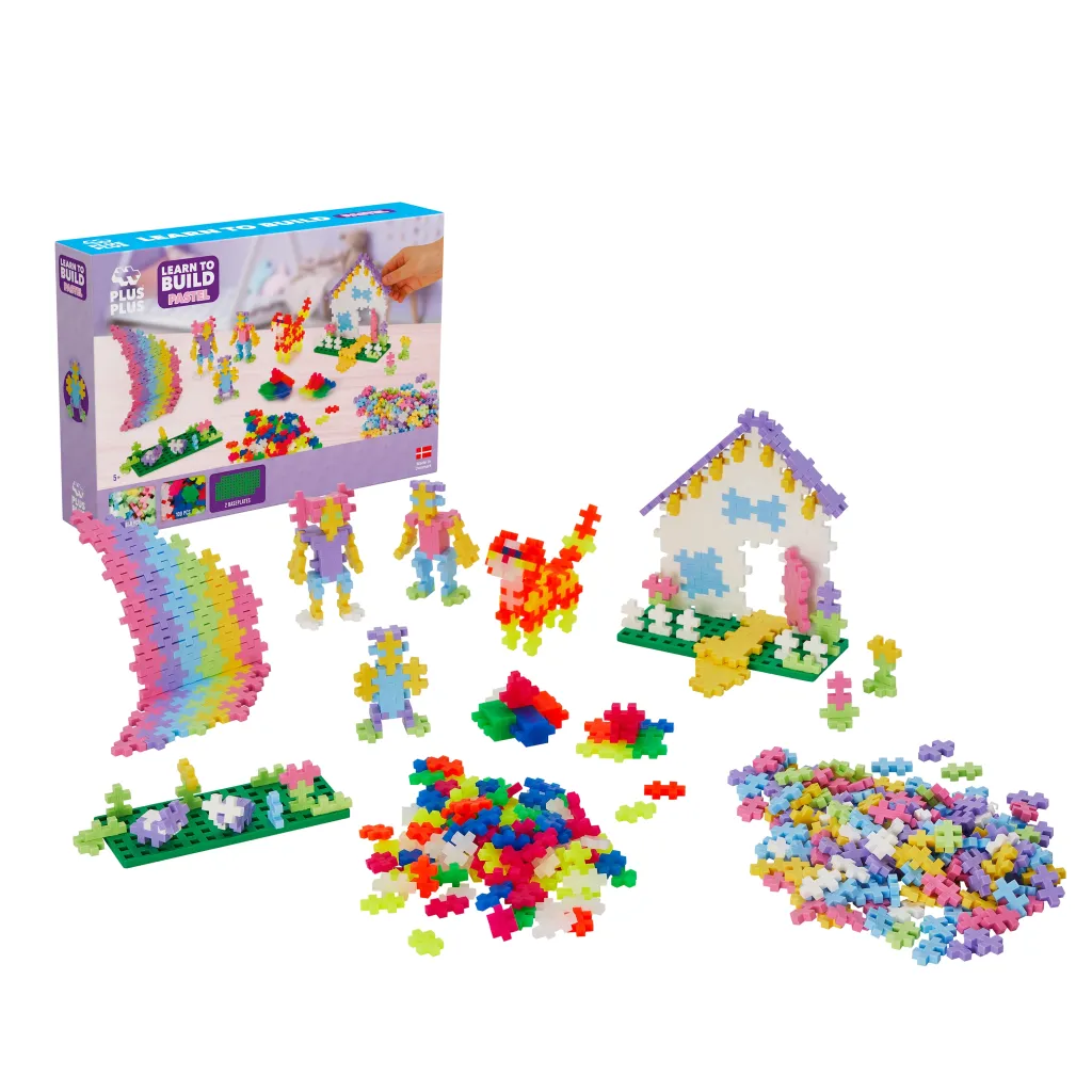 Online ® Pastell Lär Dig Bygga Set 600 Bitar Byggklossar & Lego