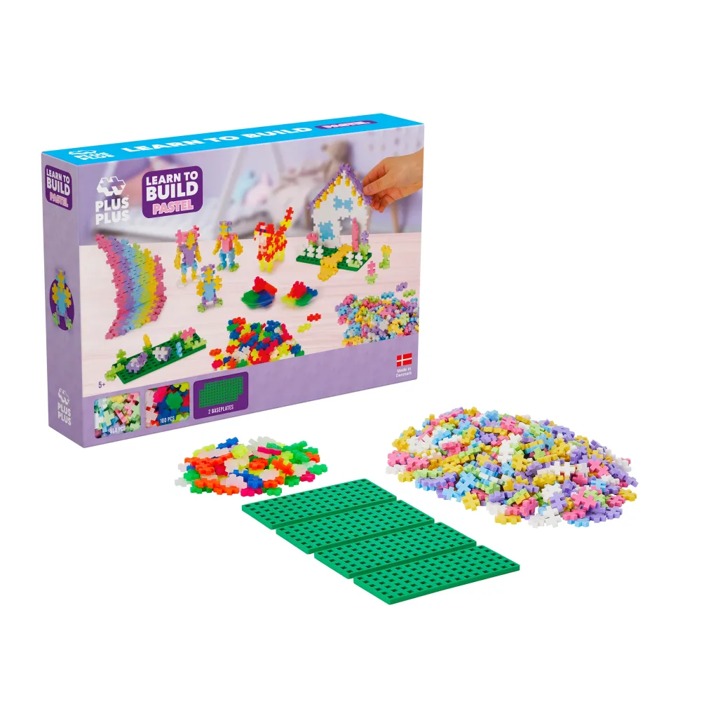 Online ® Pastell Lär Dig Bygga Set 600 Bitar Byggklossar & Lego