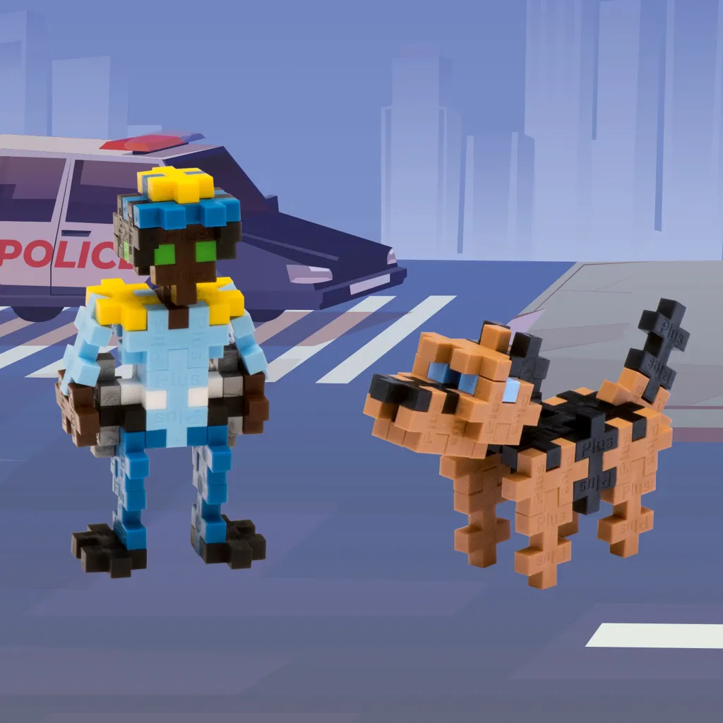 Polis Och Hund 100 Pcs Byggklossar & Lego