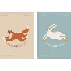 Clearance Poster 30x40 X Madelen Möllard 2-pack FSC Mix Affisch Vit Barn Barnrumsaccessoarer
