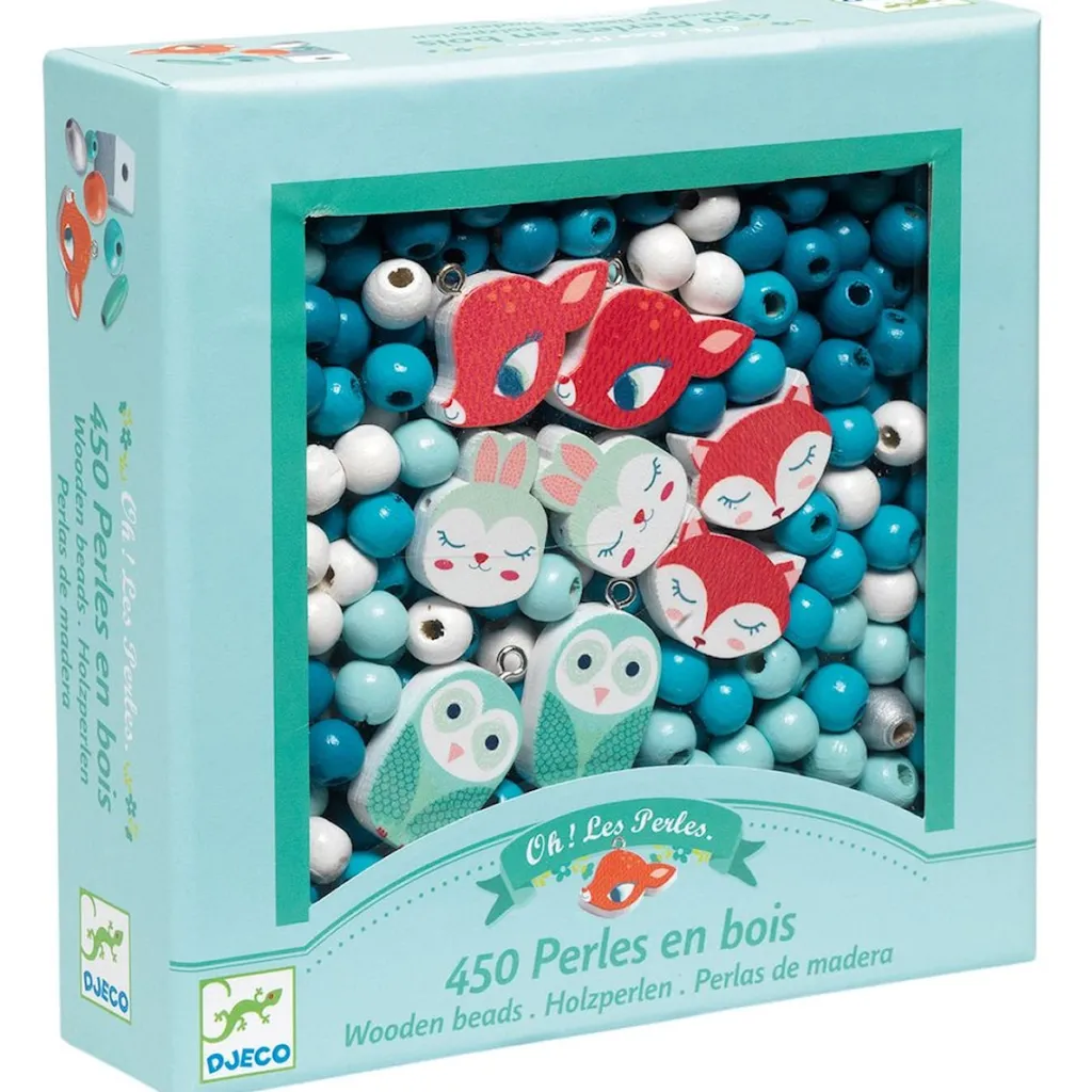Pärlor Av Trä Small Animals Kreativitet