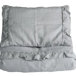 Hot Påslakanset Vagn/Vagga Mood Volang Light Grey Bäddtextilier