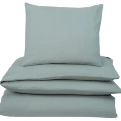 New Påslakanset Vagn/Vagga Muslin Frosty Green Bäddtextilier