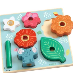Outlet Puzz & Stack Happy 2-i-1 Avlastningspussel Och Stapelbar Leksak Spel & Pussel
