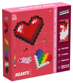 Puzzle By Number Hearts Byggset Byggklossar & Lego