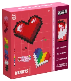 Puzzle By Number Hearts Byggset Byggklossar & Lego