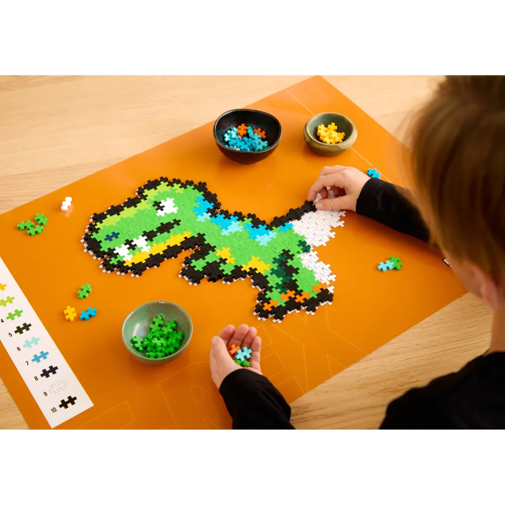Puzzle By Number T-rex Byggklossar & Lego