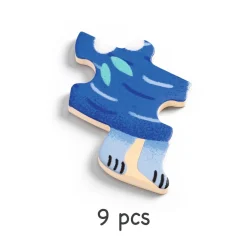 Outlet Puzzlo Kipic 9-delars Träpussel Spel & Pussel