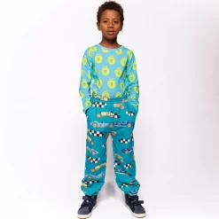 New Race Cars Mjukisbyxor Teal Barn Byxor & Shorts