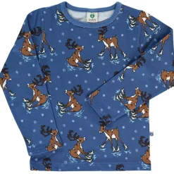 Outlet Raindeer Långärmad T-Shirt Federal Blue Barn Tröjor & Toppar
