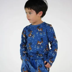 Outlet Raindeer Långärmad T-Shirt Federal Blue Barn Tröjor & Toppar