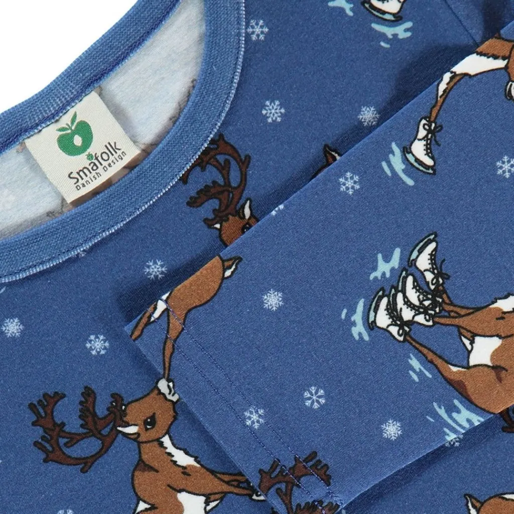 Outlet Raindeer Långärmad T-Shirt Federal Blue Barn Tröjor & Toppar