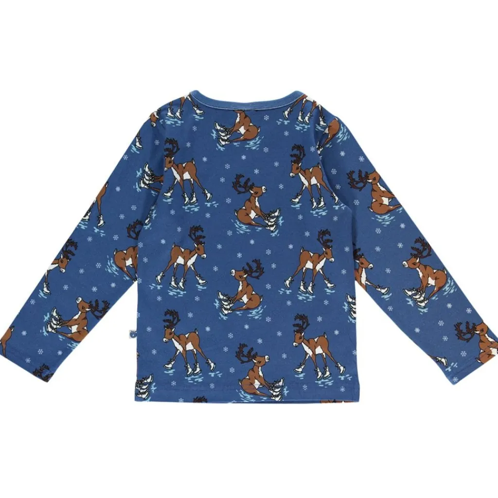 Outlet Raindeer Långärmad T-Shirt Federal Blue Barn Tröjor & Toppar
