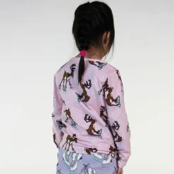 Clearance Raindeer Långärmad T-shirt Icy Pink Barn Tröjor & Toppar
