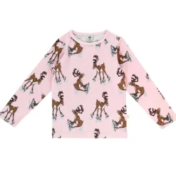 Clearance Raindeer Långärmad T-shirt Icy Pink Barn Tröjor & Toppar