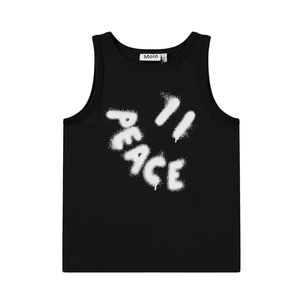 Clearance Rave Sleeveless Top Black Barn Tröjor & Toppar