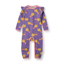 Outlet Reegnt With Shooting Star Långärmad Babydräkt Royal Purple Barn Bodys & Bodysuits
