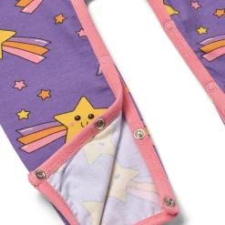 Outlet Reegnt With Shooting Star Långärmad Babydräkt Royal Purple Barn Bodys & Bodysuits