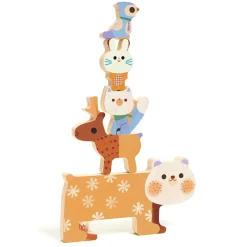 Outlet Relief WoodyStack Djurpussel I Trä - 5 Bitar Multi Spel & Pussel