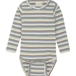 Sale Ribbad Baby Body Blue Fog Barn Bodys & Bodysuits