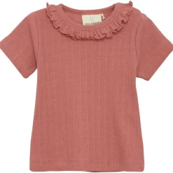 Outlet Ribbad T-shirt Old Rose Barn Tröjor & Toppar